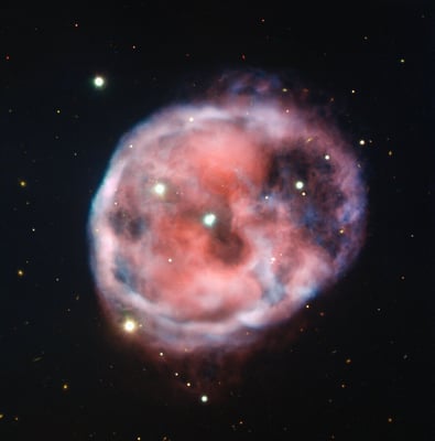 ESO's VLT Captured Bloodshot Colours of Freakish Skull Nebula
