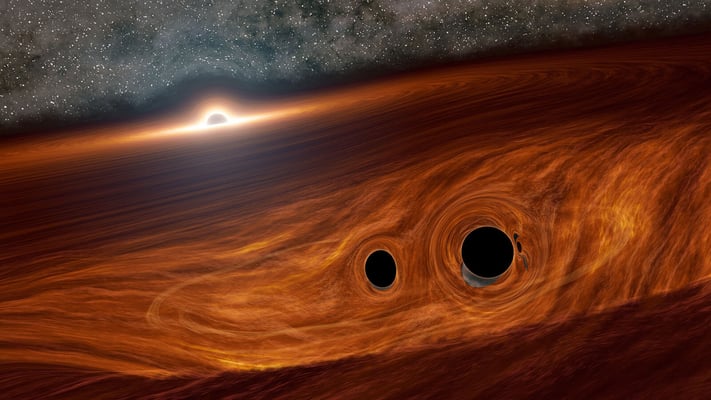 Astronomers Captured Light from a Black Hole Coalescence