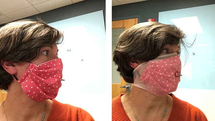 Adding a Nylon Stocking Really Improves Filtering Efficiency of Homemade Cloth Masks