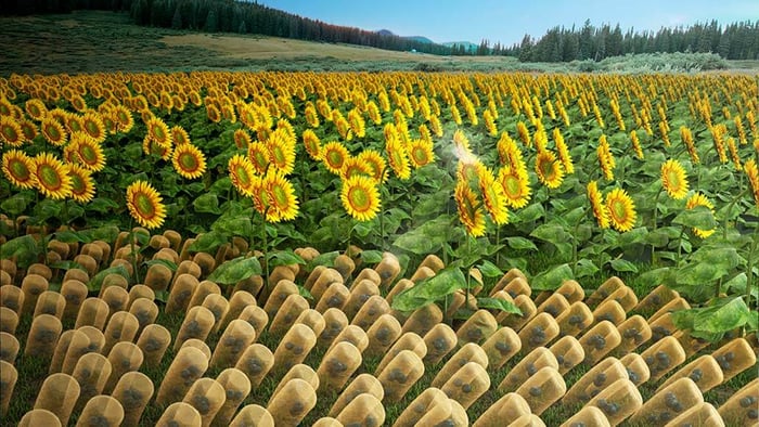 The First Artificial Sunflower-like Material that Follows Sunlight